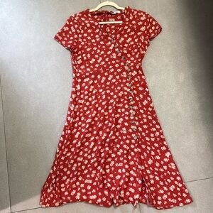 Madewell Floral Midi Dress